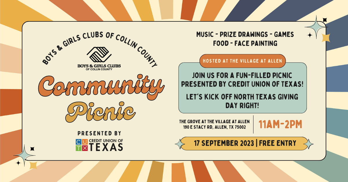 Community Picnic Presented by CUTX - Boys & Girls Clubs of Collin County